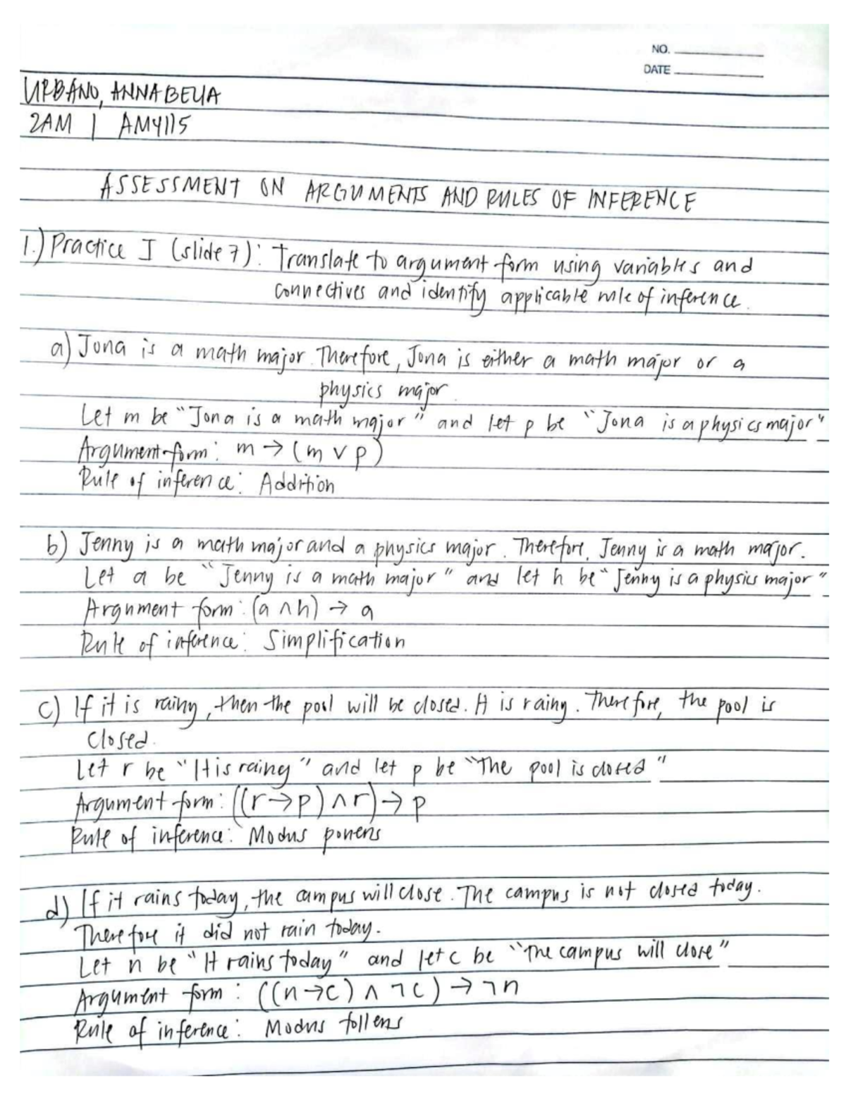 Assessment on Discrete Mathematics - Studocu