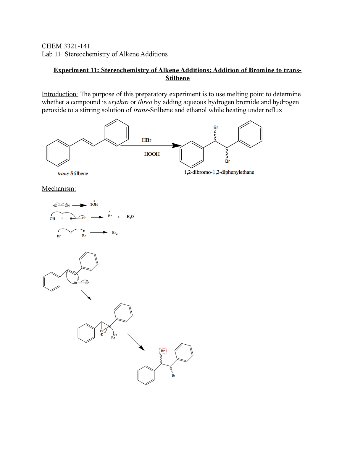 chem-3321-121-lab-1-stereochemistry-of-alkene-additions-pre-lab-chem-3321-lab-11