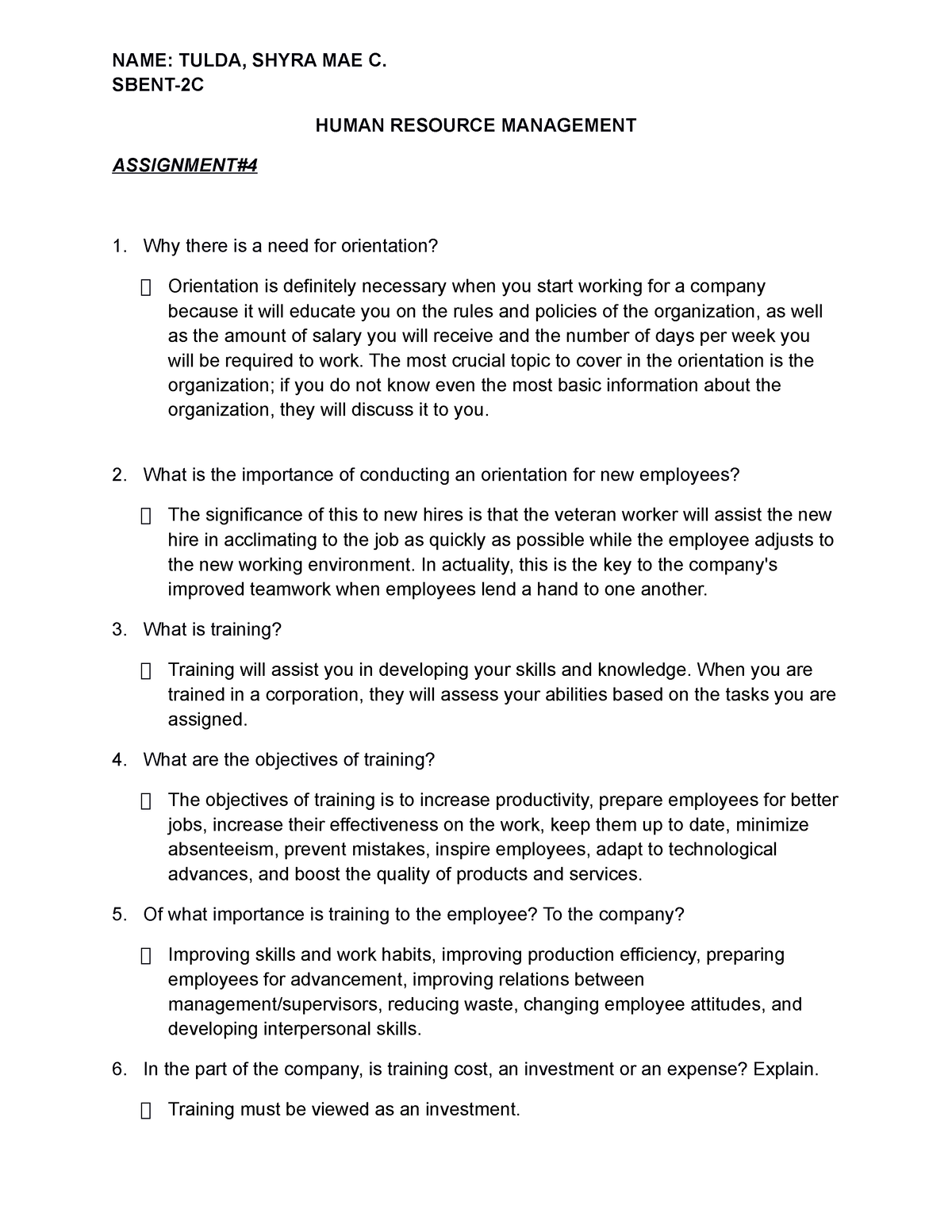 hrm topics for assignment