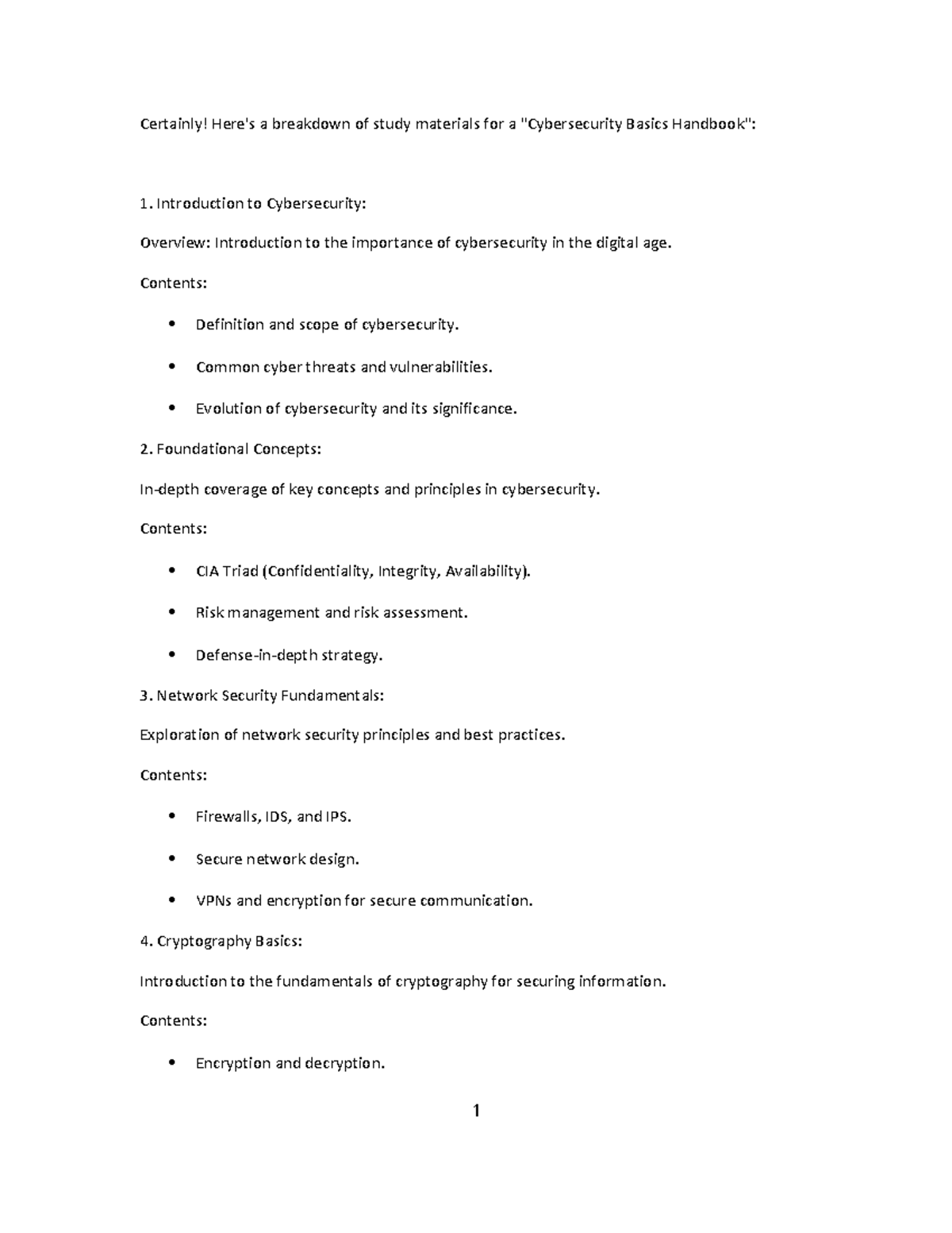 Computer science materials 6 Certainly! Here's a breakdown of study