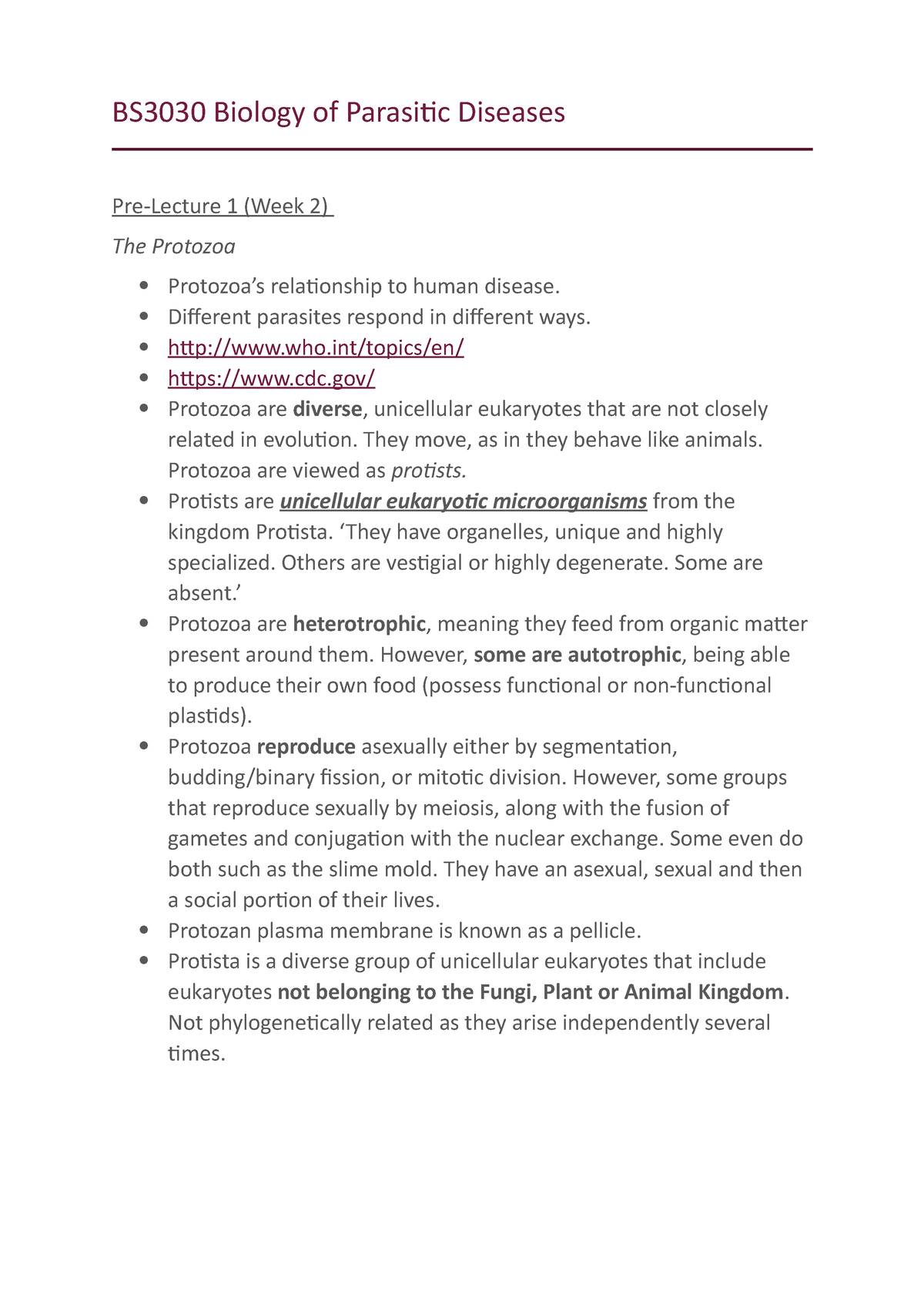 bs3030-biology-of-parasitic-diseases-bs3030-biology-of-parasitic