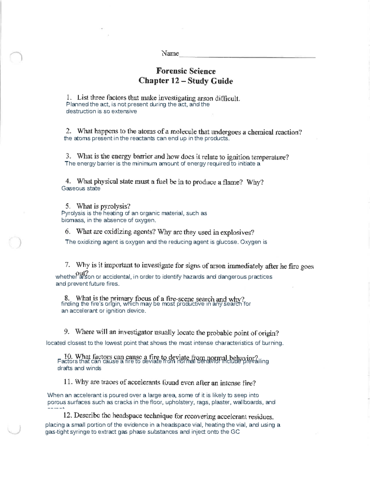 Ch. 12 Study Guide - Studocu