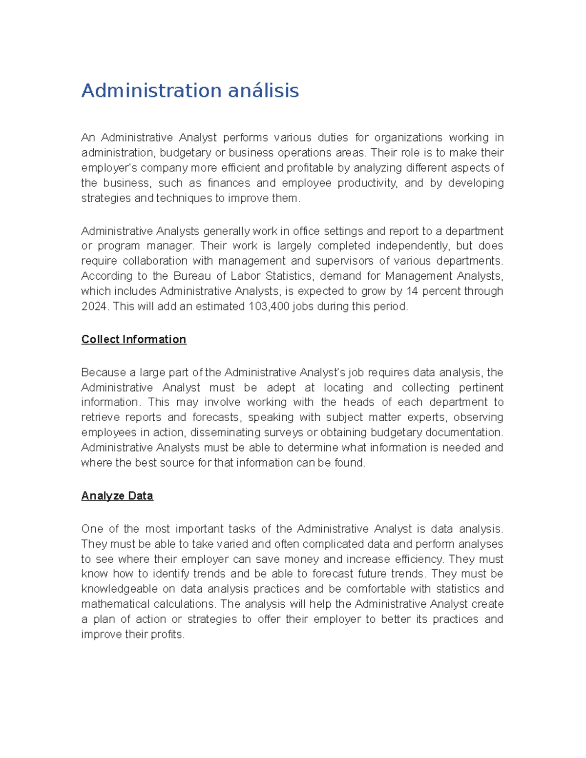 Administration análisis - ingles - UVEG - Studocu