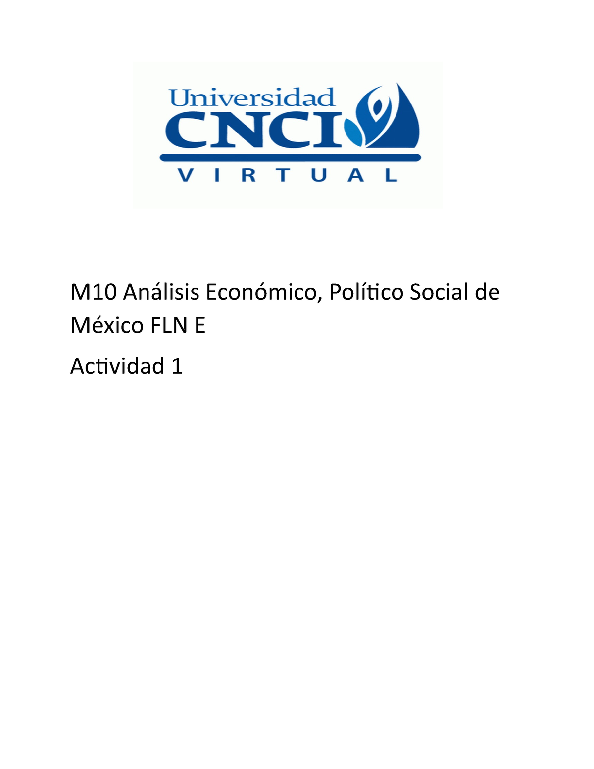 M10 Análisis Económico Actividad 2 - M10 Análisis Económico, Político ...