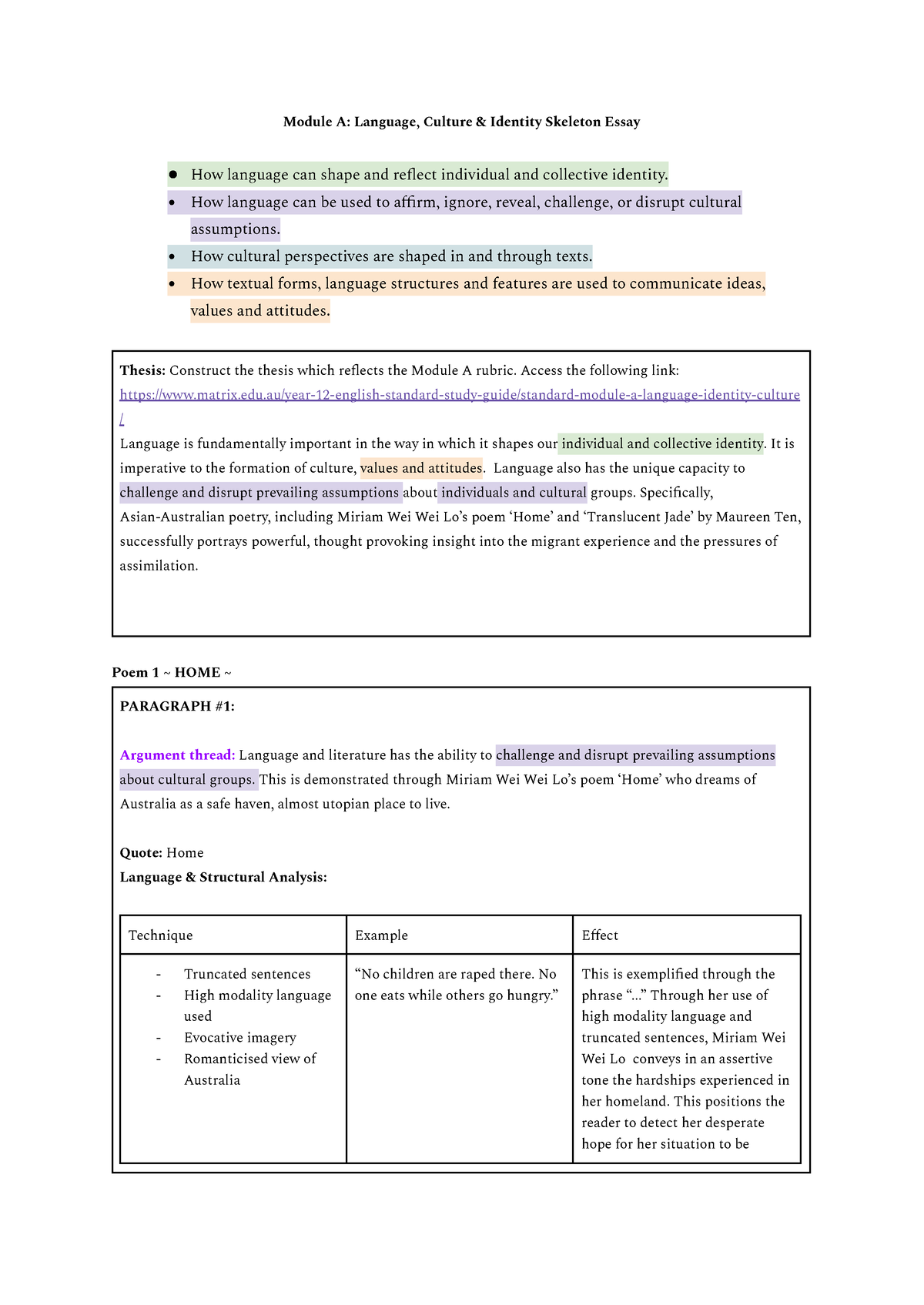 language identity and culture essay questions