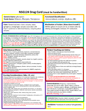 Diazepam - drug card - NSG124 Drug Card (diazepam) Mechanism of Action ...