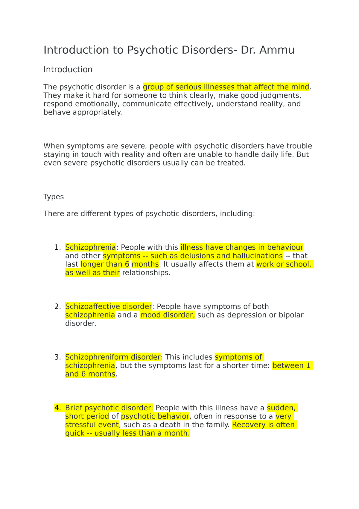 case study for psychotic disorders adrian