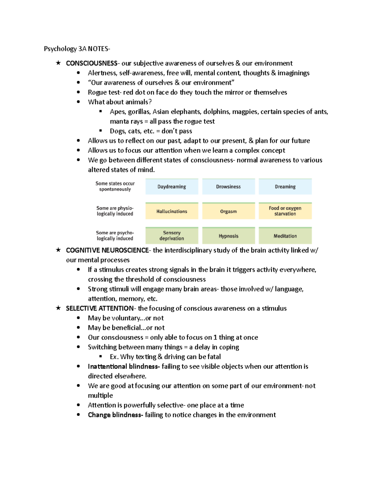 UNL PSYC 181 Module 3A Notes SUMMARY - Psychology 3A NOTES ...