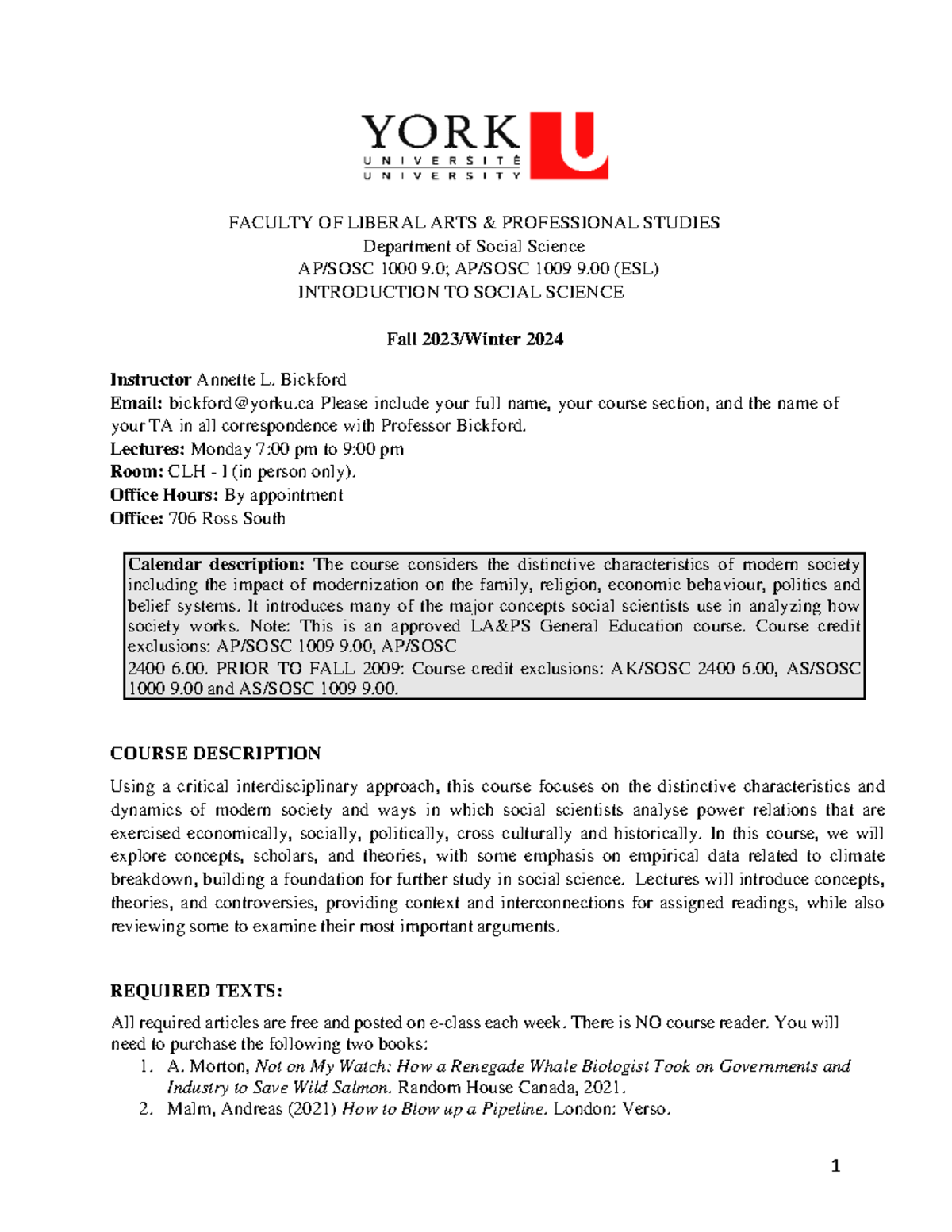 Introduction to Social Science Course Studocu