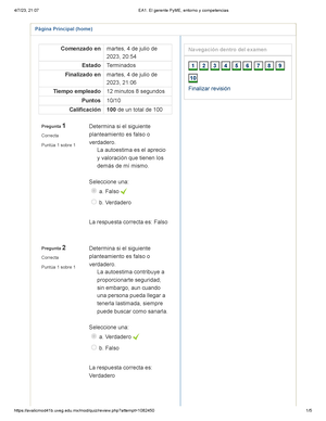 Cuestionario EA3. Diagnóstico De La Consultoría Financiera - Página ...