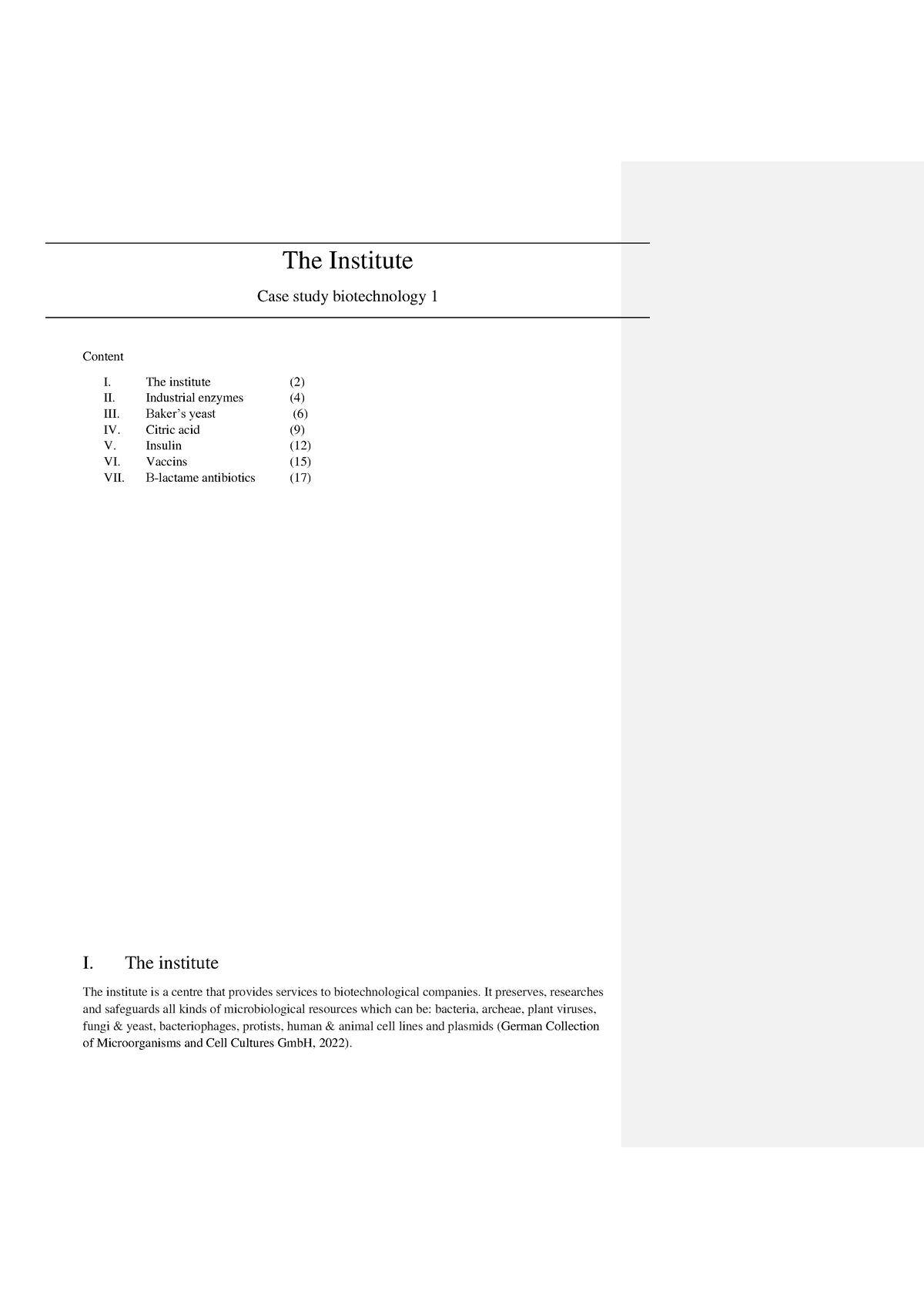 case study questions on biotechnology