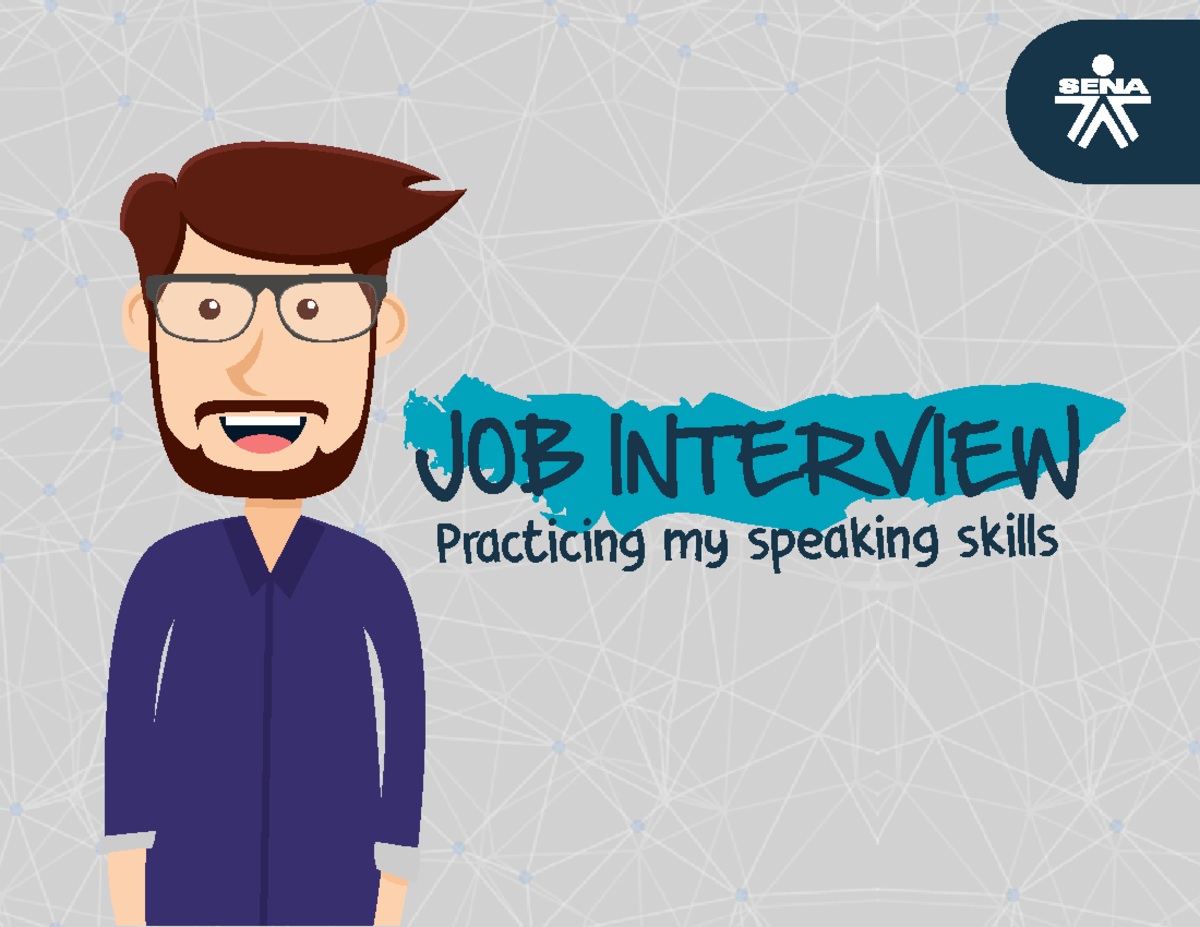 Material interview inglés entrevista - JOB INTERVIEW Practicing my ...