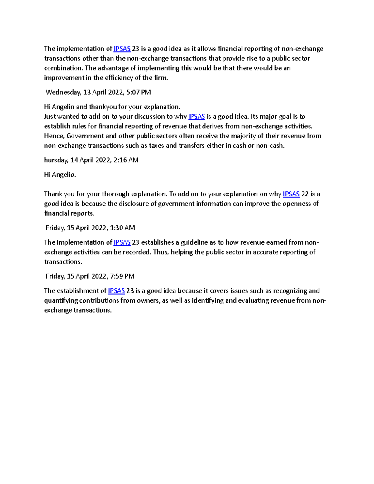 3F - tutorial solution for discussion forum - The implementation of ...