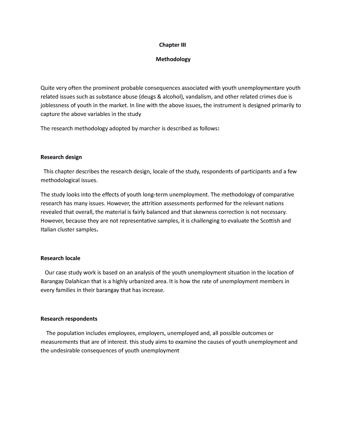 Group 5 Humss B Chapter III WPS Office - Chapter III Methodology Quite ...