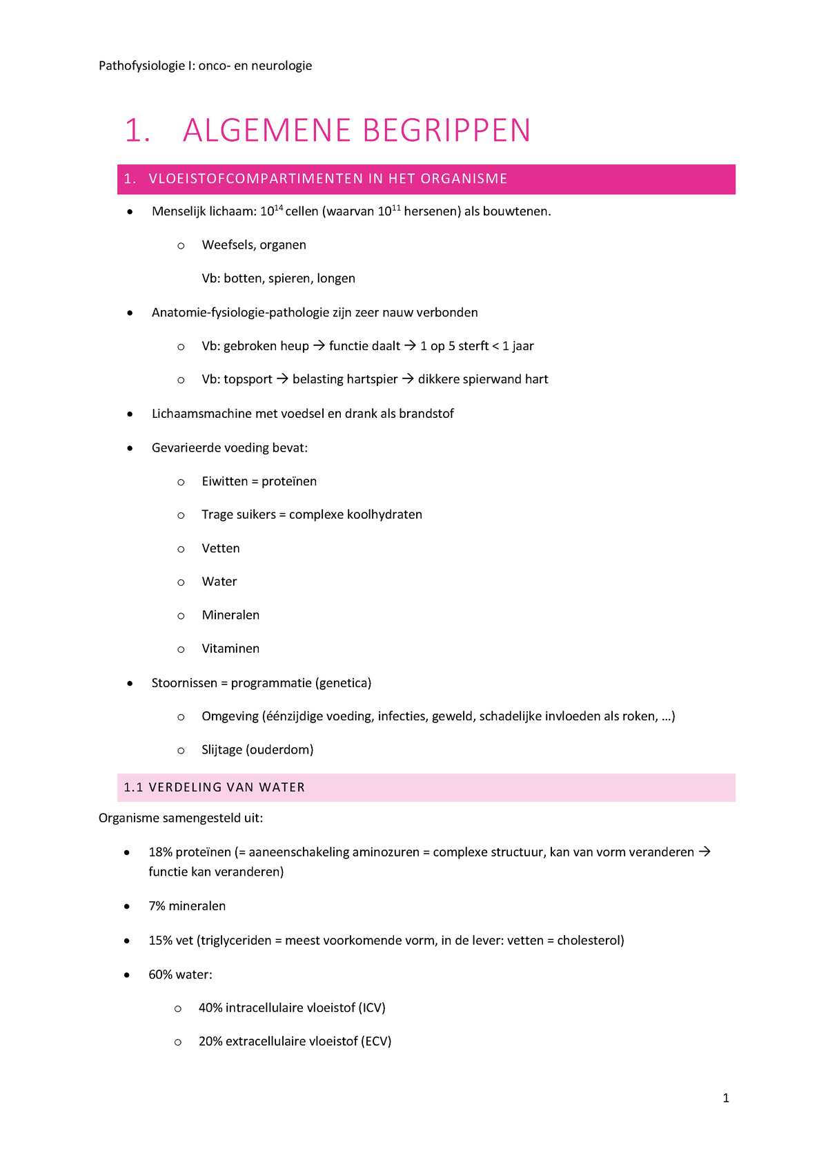 Samenvatting Algemene Begrippen - 1. ALGEMENE BEGRIPPEN 1. VL ...