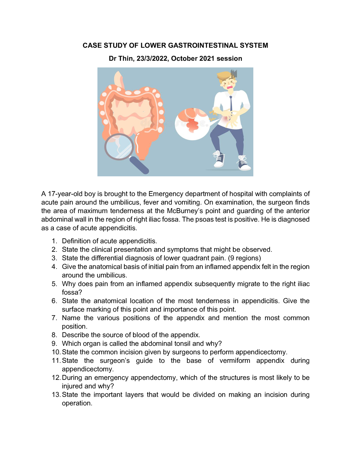 week 2 case study lower gi