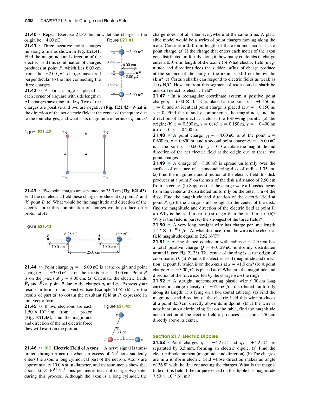 Electric Charge And Electric Field-12 - 740 CHAPTER 21 Electric Charge ...