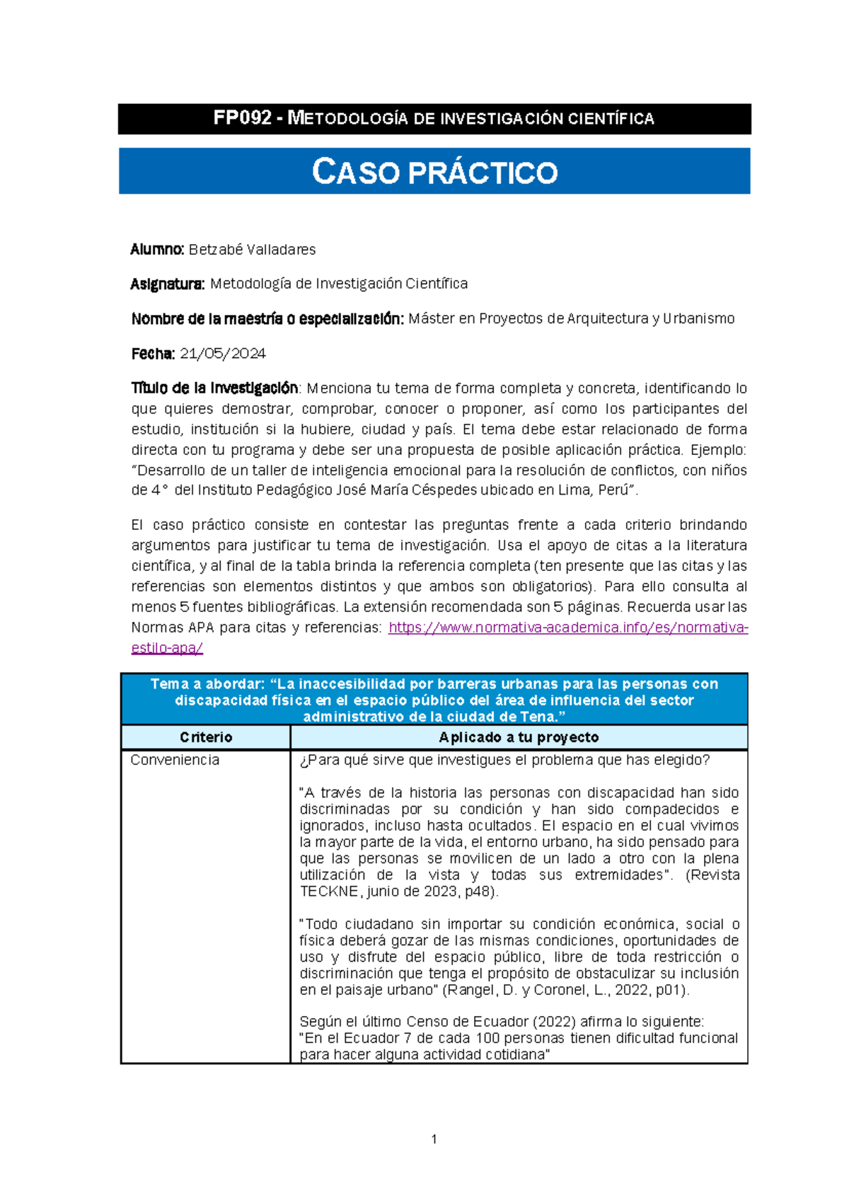 Fp092 Cp Co Plantilla Esp V1r1 Fp092 MetodologÍa De InvestigaciÓn