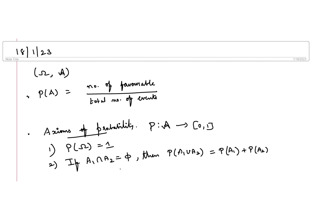 Lecture 05 - The Best Available Notes Of Statistics And Probability ...