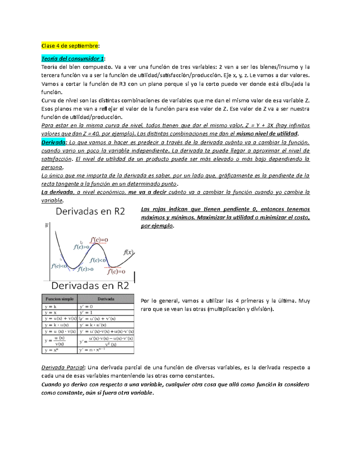 Clases Primer Parcial - Apuntes Microeconomia - Clase 4 De Septiembre ...