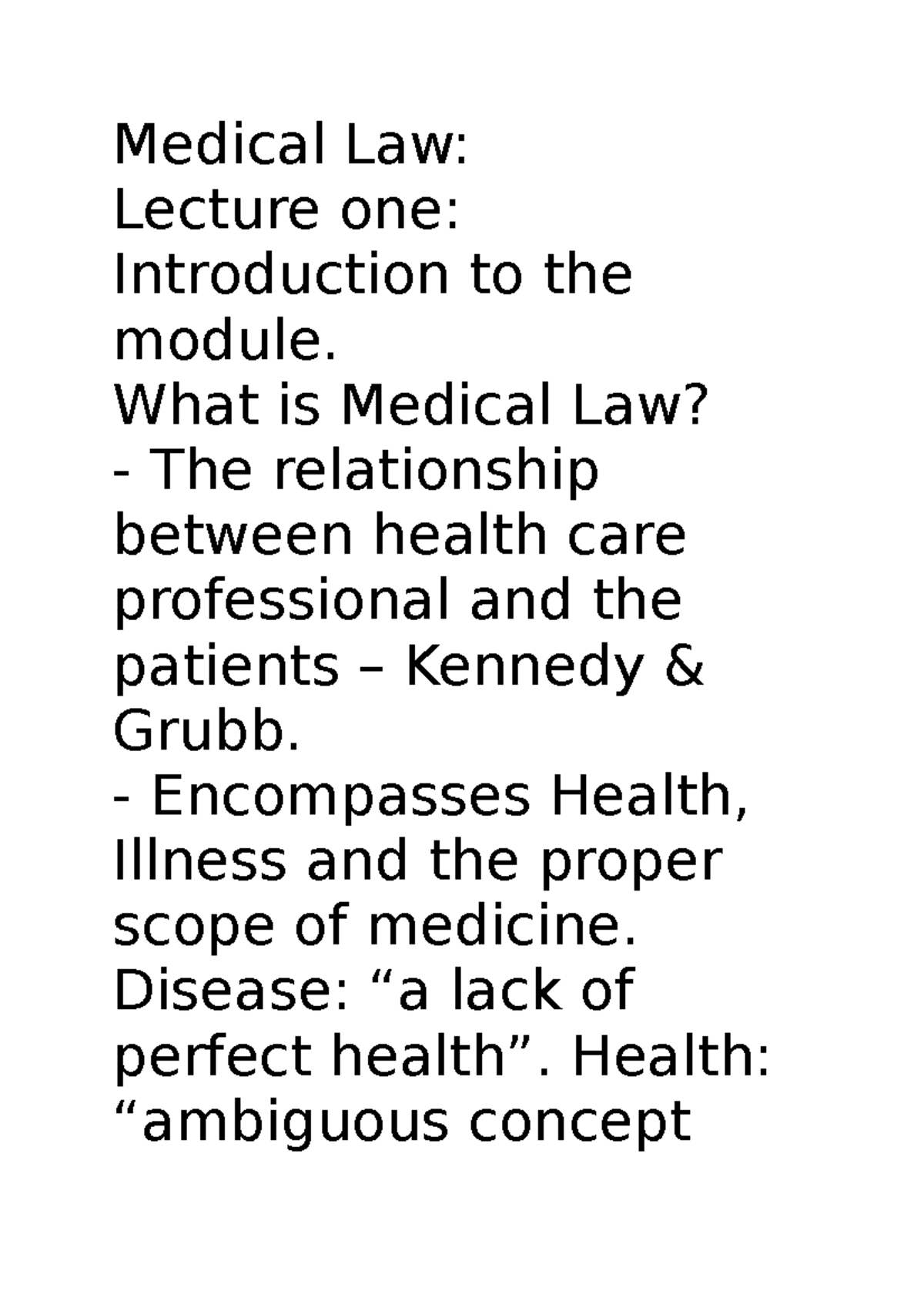 medical-law-medical-law-lecture-one-introduction-to-the-module