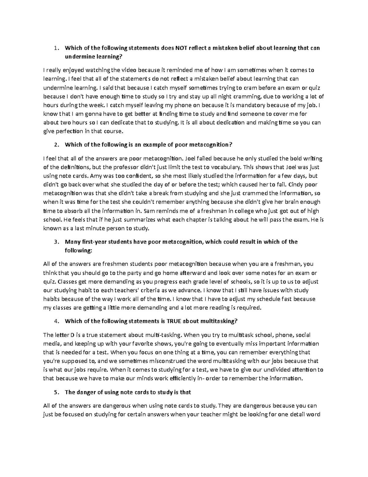 UNIT1 Interactive 1. Which of the following statements does NOT