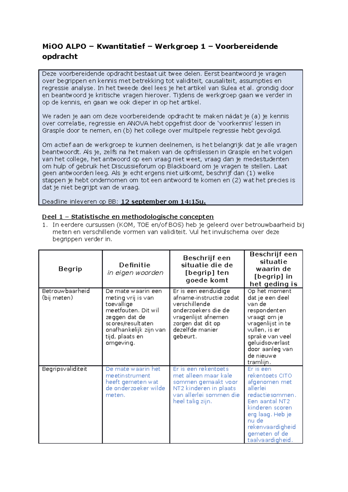 WG1 Voorbereidende Opdracht - Danée Heijkamp - MiOO ALPO – Kwantitatief ...