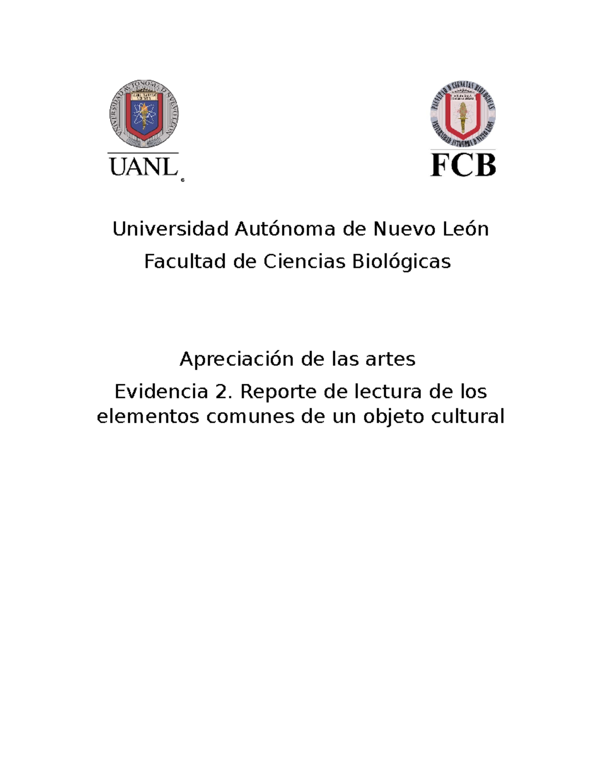Evidencia 2 - Universidad Autónoma de Nuevo León Facultad de Ciencias ...