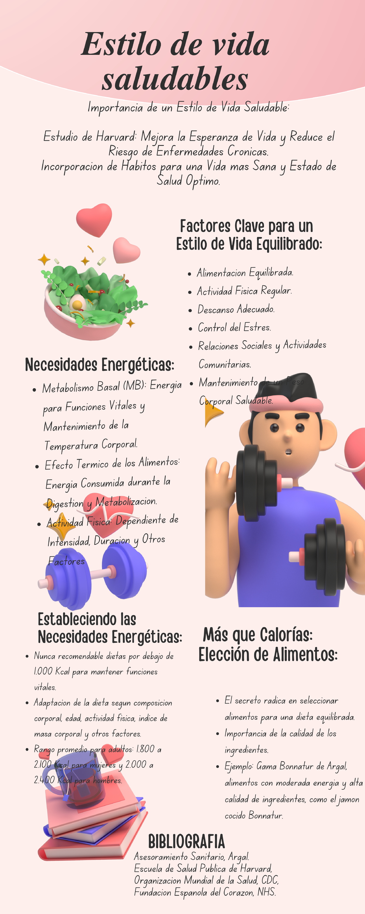 Infografía Hábitos Saludables Minimalista Rosa - Desarrollo De ...