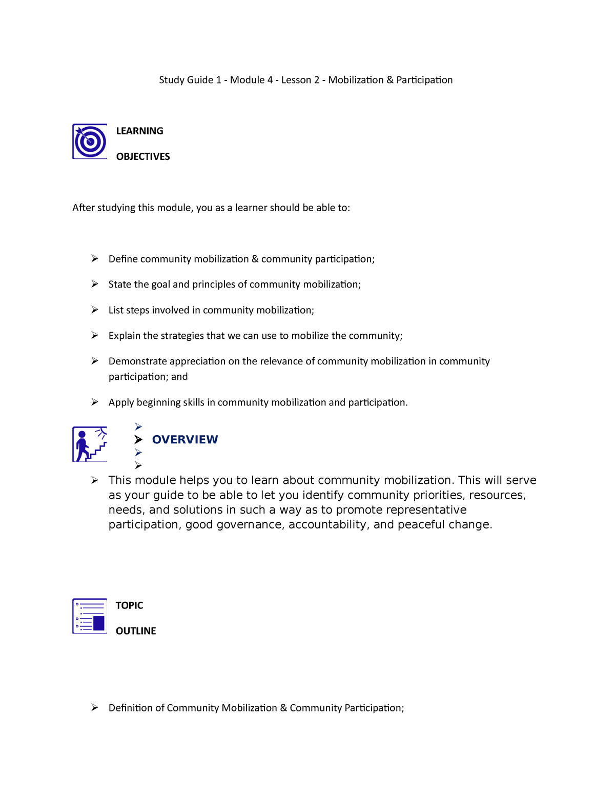 NSTP CWTS 1 Study Guide Module 4 - Study Guide 1 - Module 4 - Lesson 2 ...