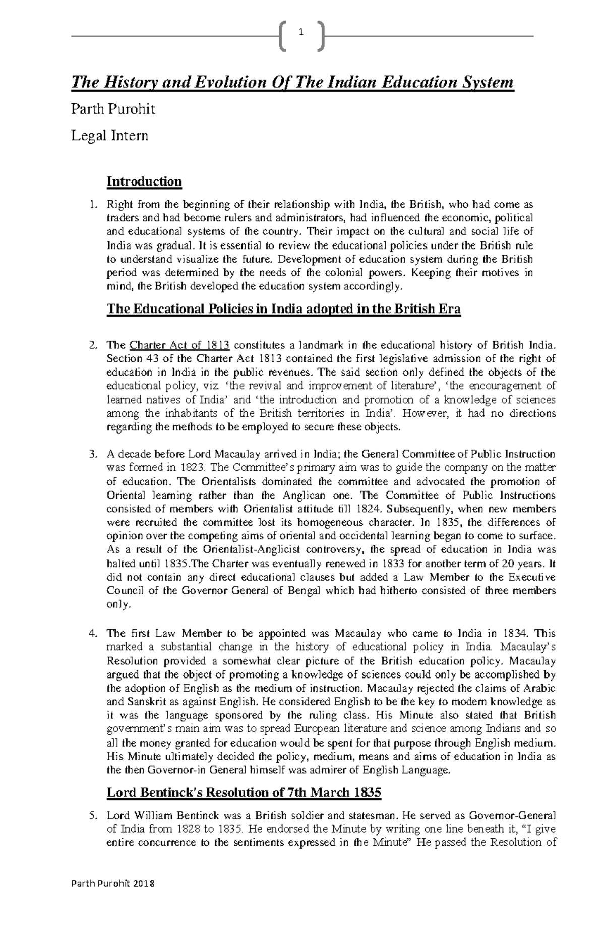 The History and Evolution Of The Indian Education System - Their impact ...