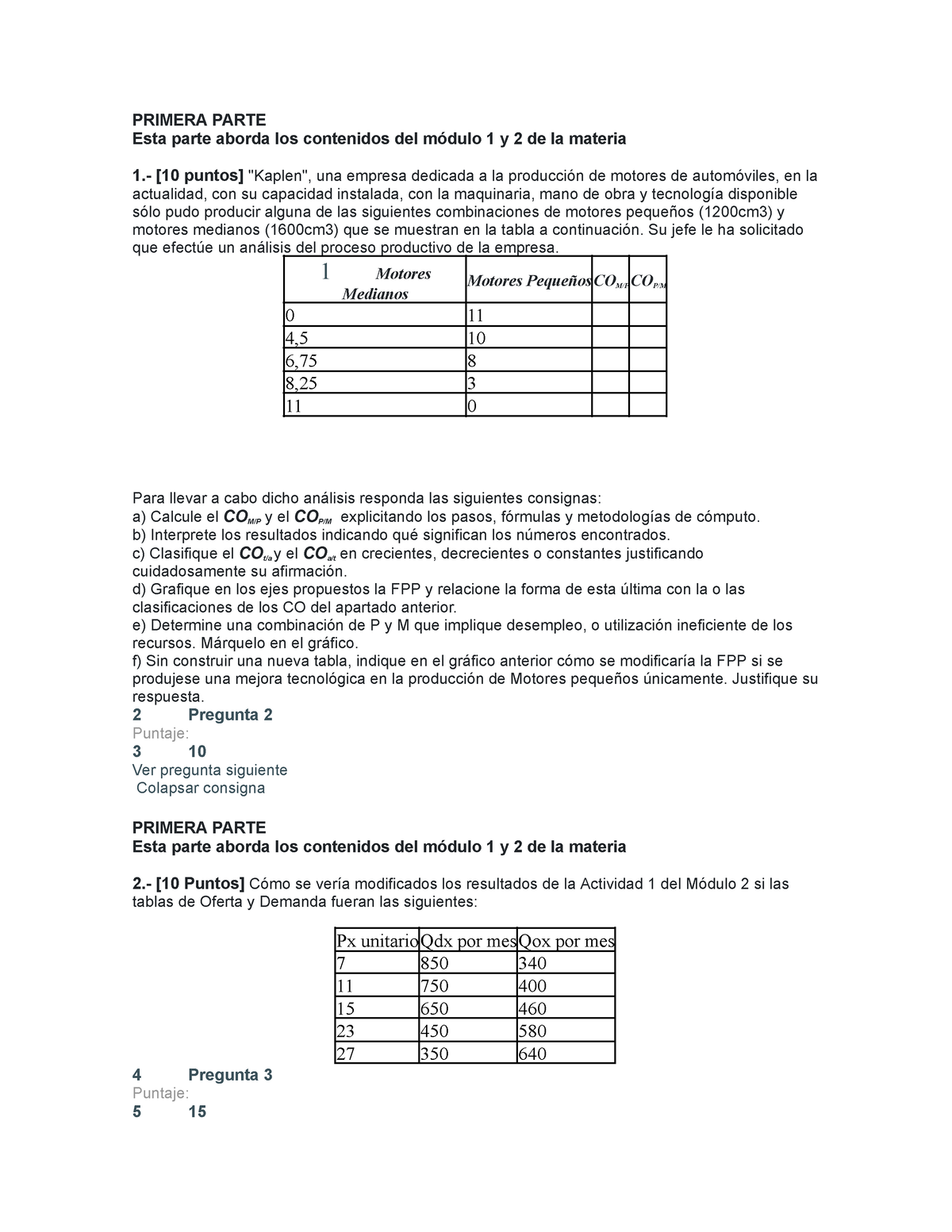 Economia Parcial Primera Y Segunda Parte - PRIMERA PARTE Esta Parte ...