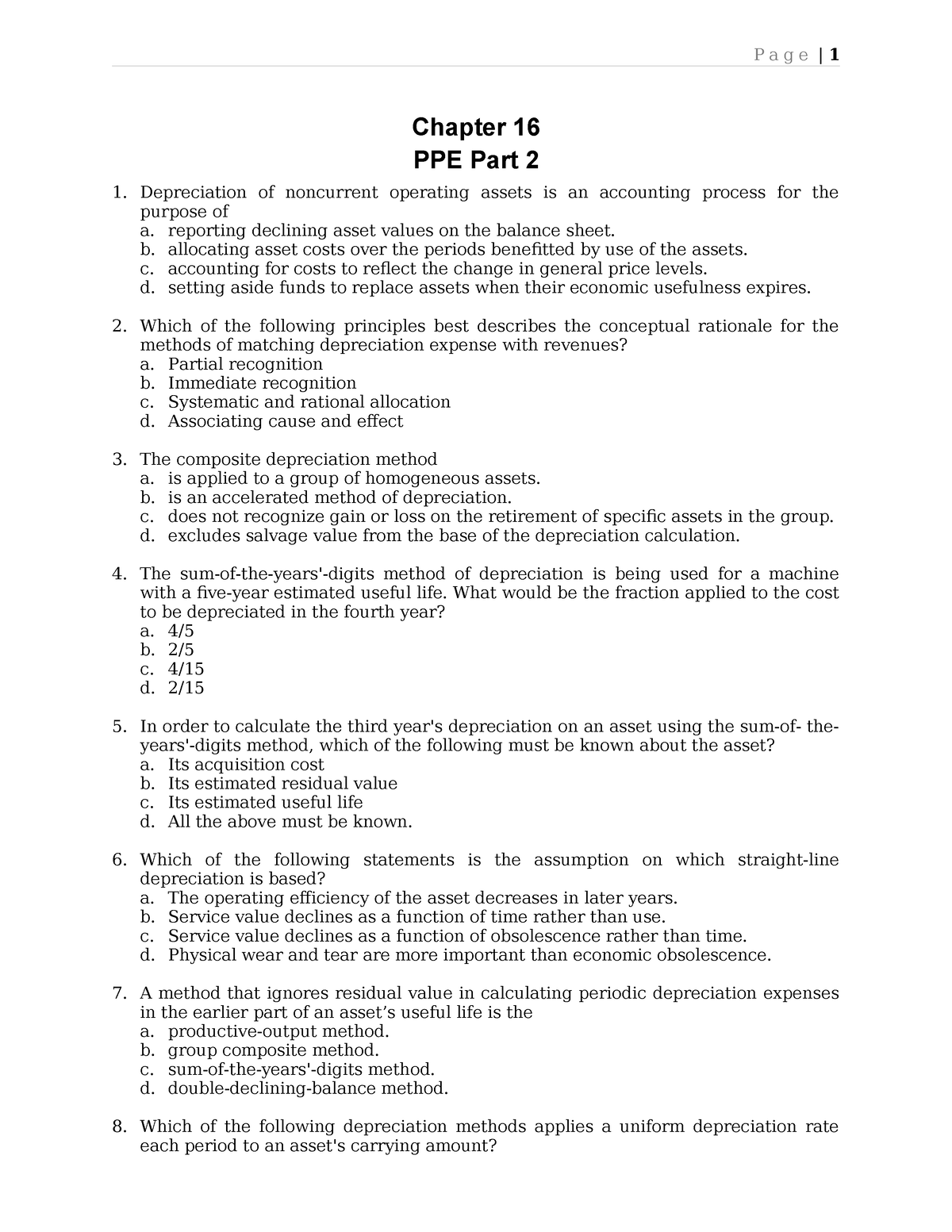 Chapter 16 PPE PART 2 - Please Study Thanks - Chapter 16 PPE Part 2 1 ...