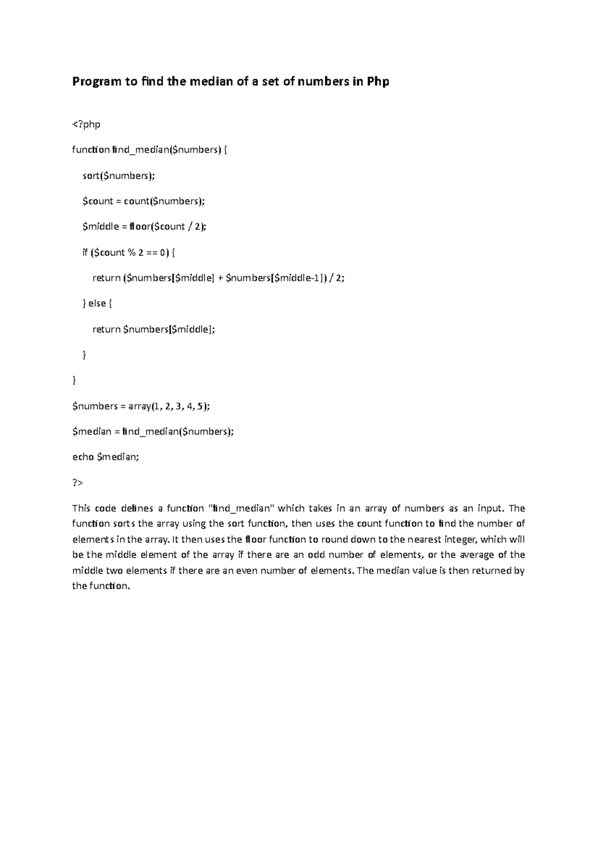 median-php-finding-median-using-php-program-to-find-the-median-of-a