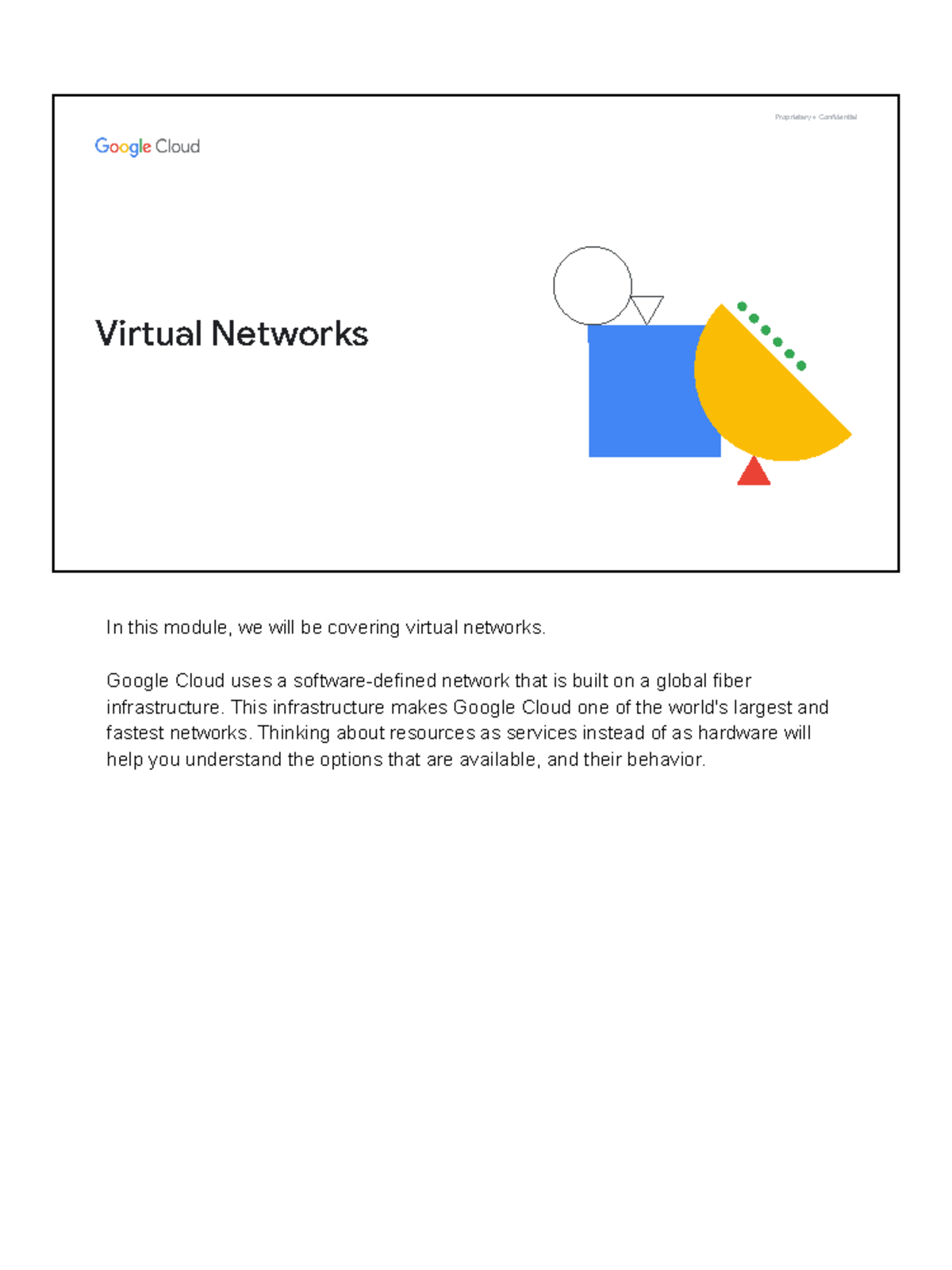 02 Virtual Networks - its good - Virtual Networks In this module, we ...
