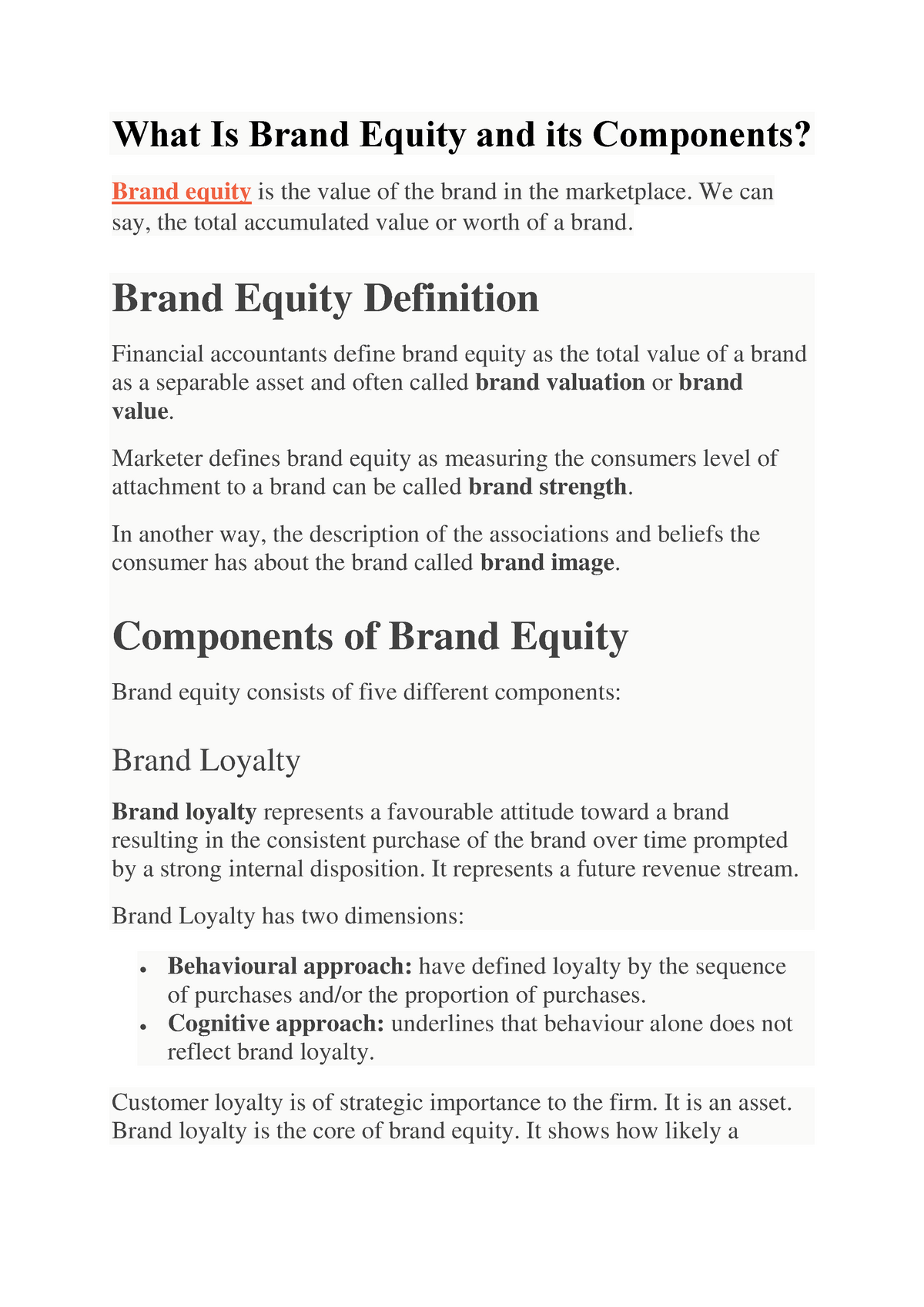 brand equity dissertation topics