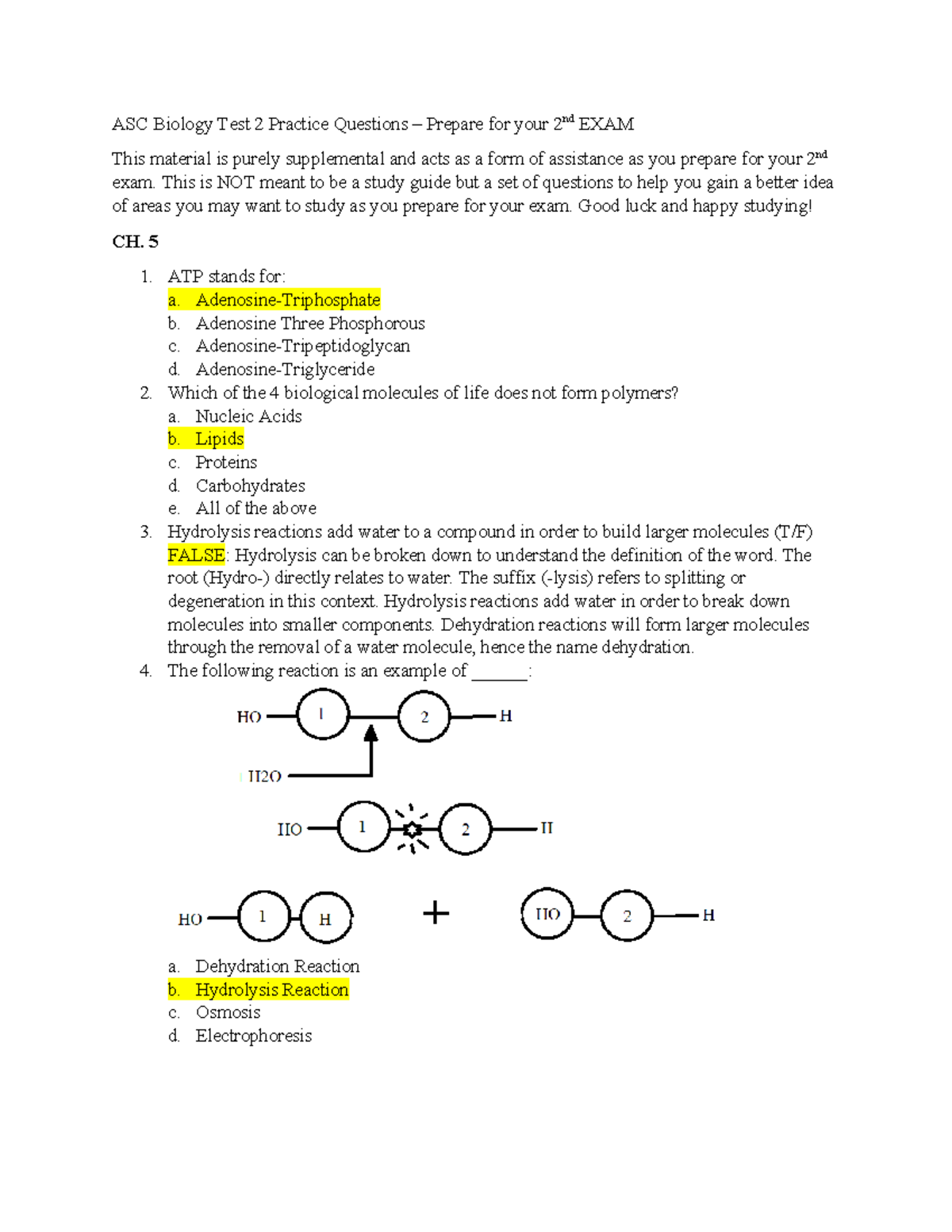 Biology+Practice+Exam+2+Answers - ASC Biology Test 2 Practice Questions ...