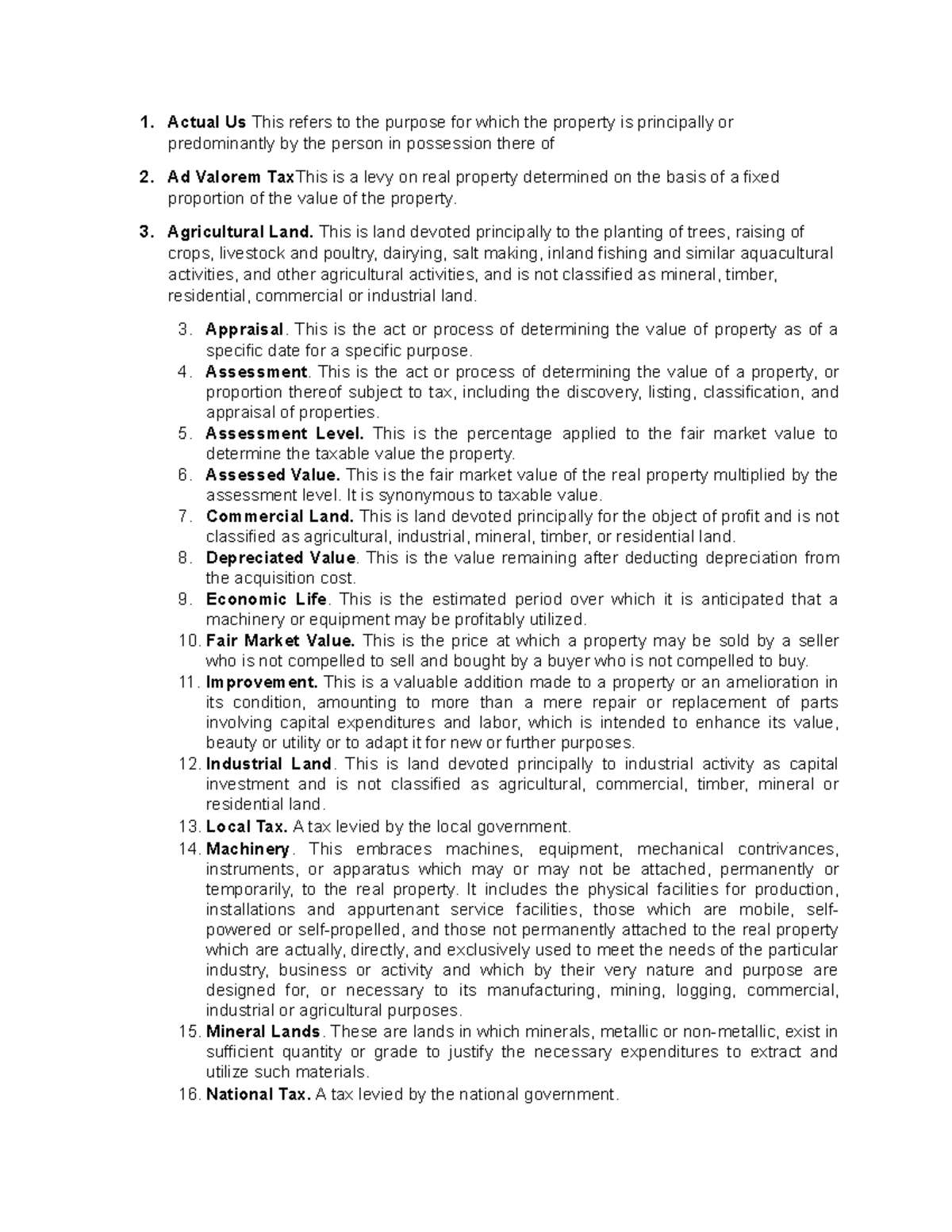 Business Taxation- Lecture Notes- Chapter 11 - 1. Actual Us This Refers ...