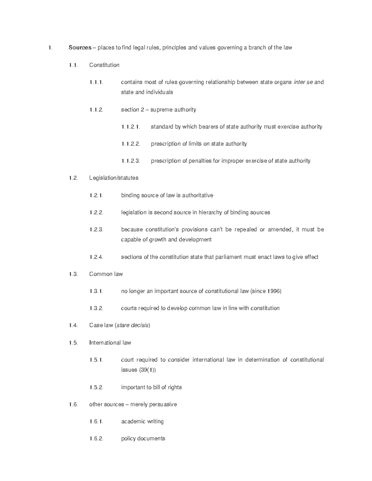 Constitutional Law 2601 Summariers and Notes - Sources – places to find ...