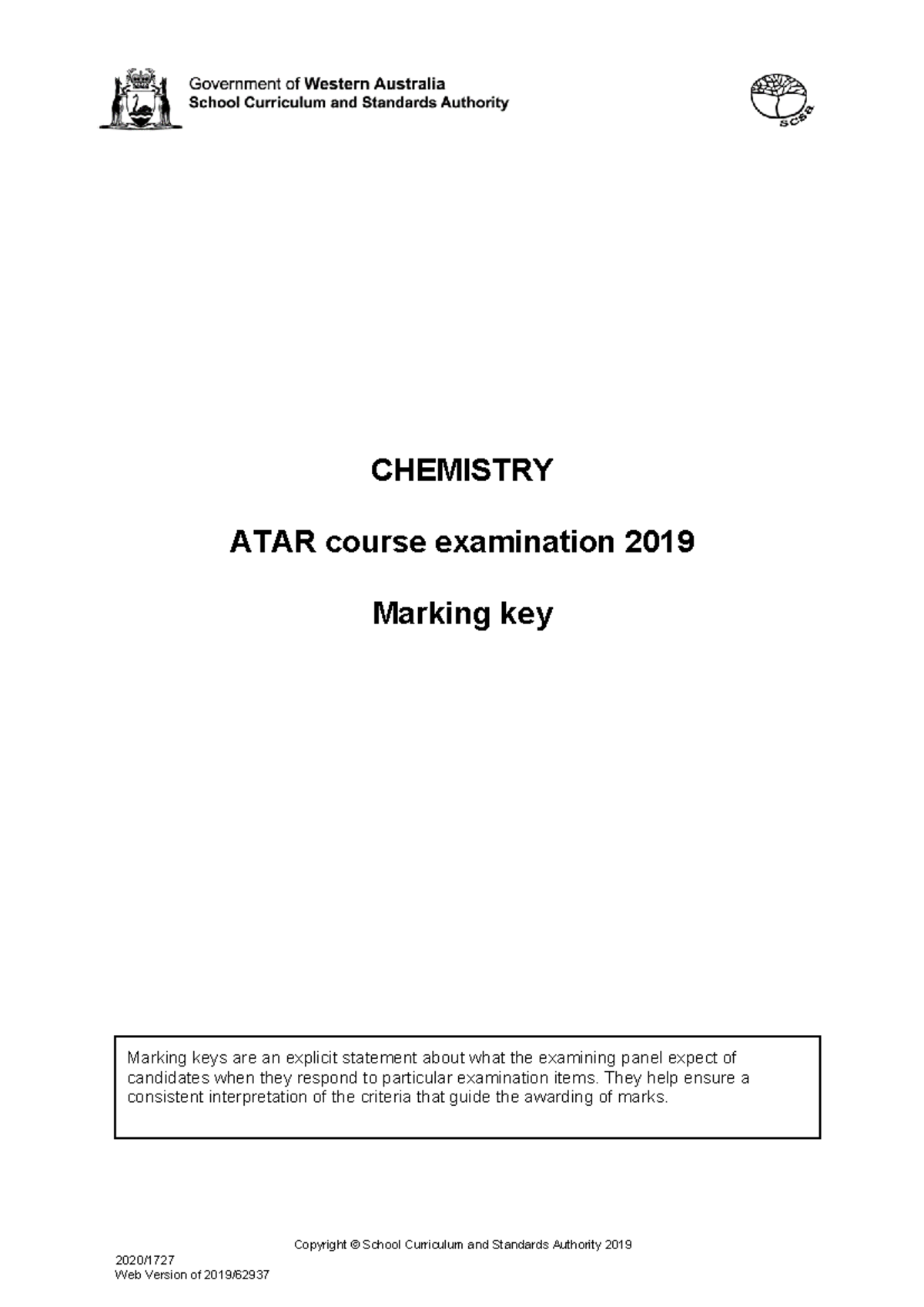 2019 Answers WACE - Very Helpful Exam Preparation - Copyright © School ...