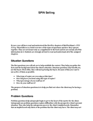 Professional Selling Notes - Character/ qualifications of successful ...