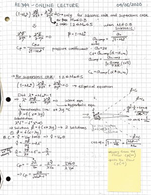 Aerodynamics II HW6 - Homework problems that help to study for exams ...