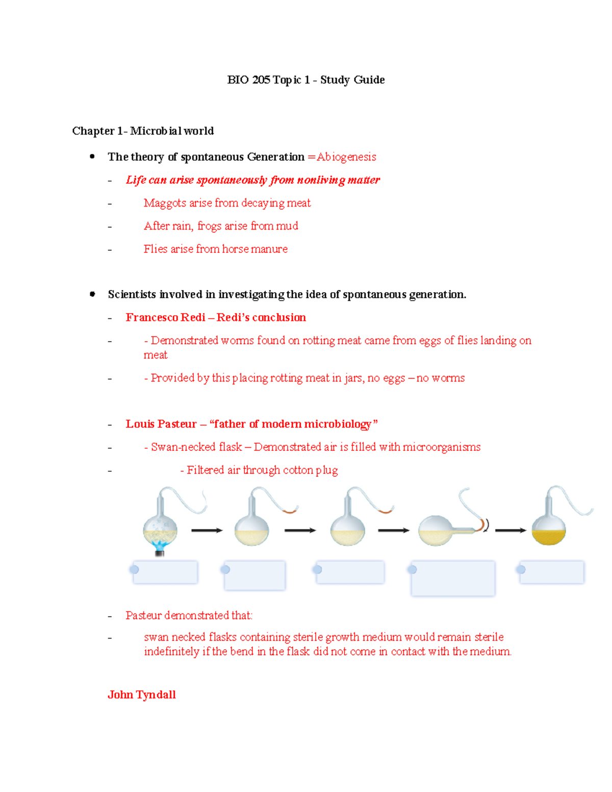 BIO 205 Topic 1 - Study Guide Chapter 12 And 13 - BIO 205 Topic 1 ...