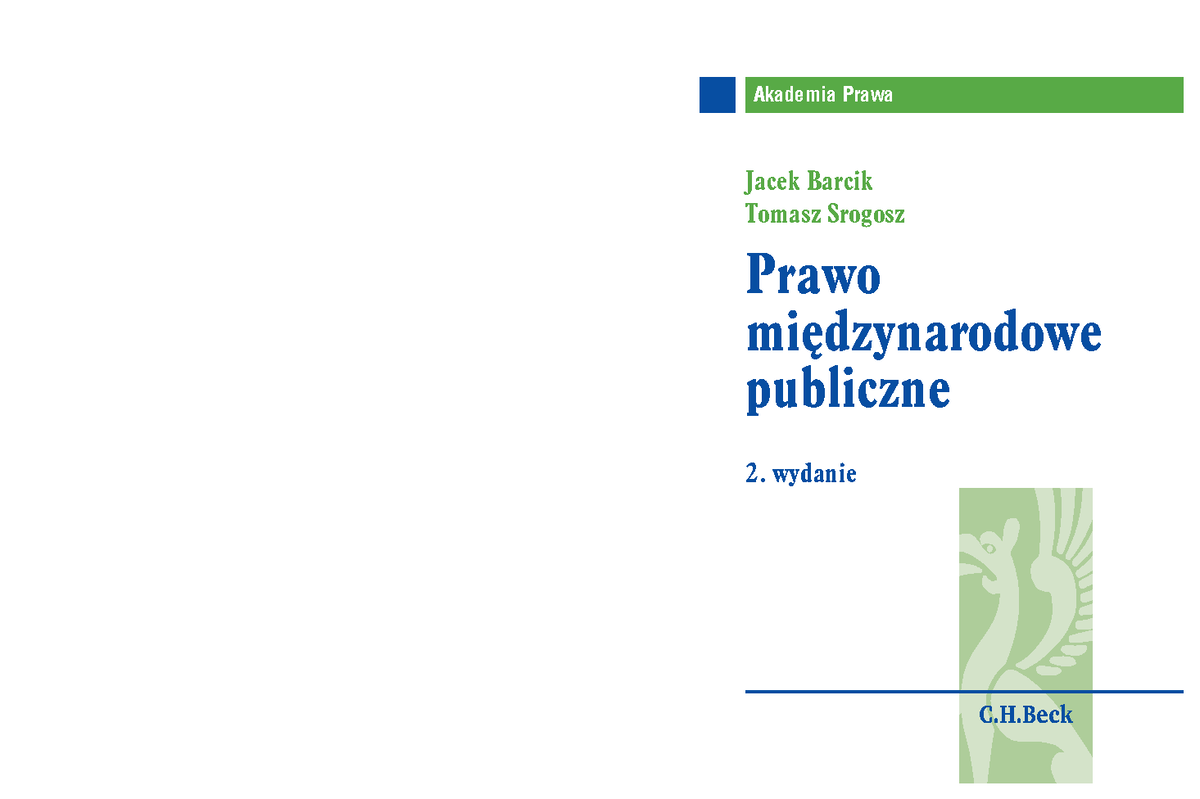 Prawo Międzynarodowe Publiczne Barcik Srogosz