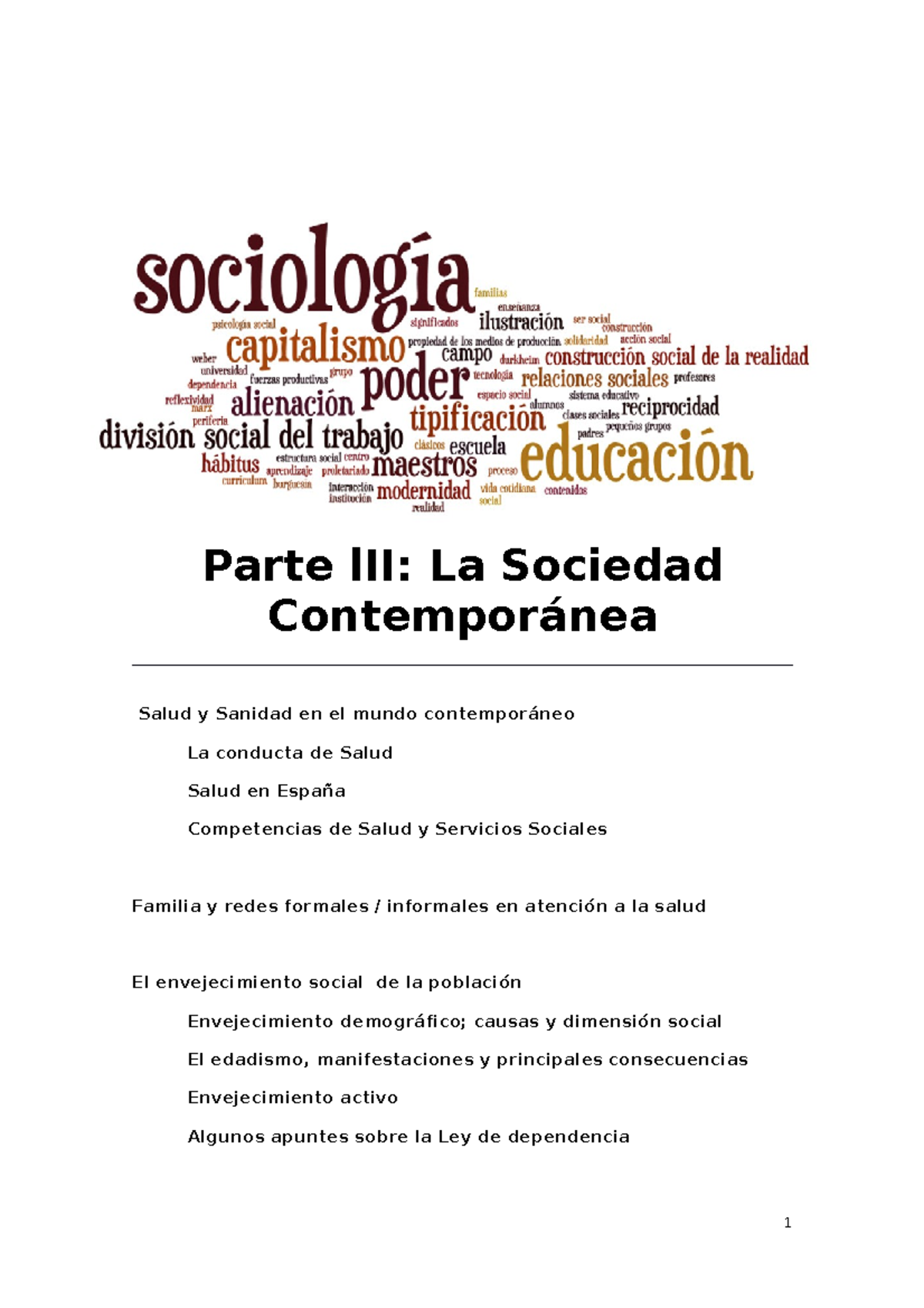 Parte III La Sociedad Contempor Ã¡nea - Parte LII: La Sociedad ...