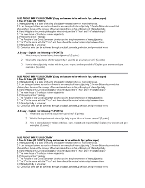 Intro to Philo Task sheet Week 1 and 2 Qtr - SUBJECT INTRODUCTION TO ...