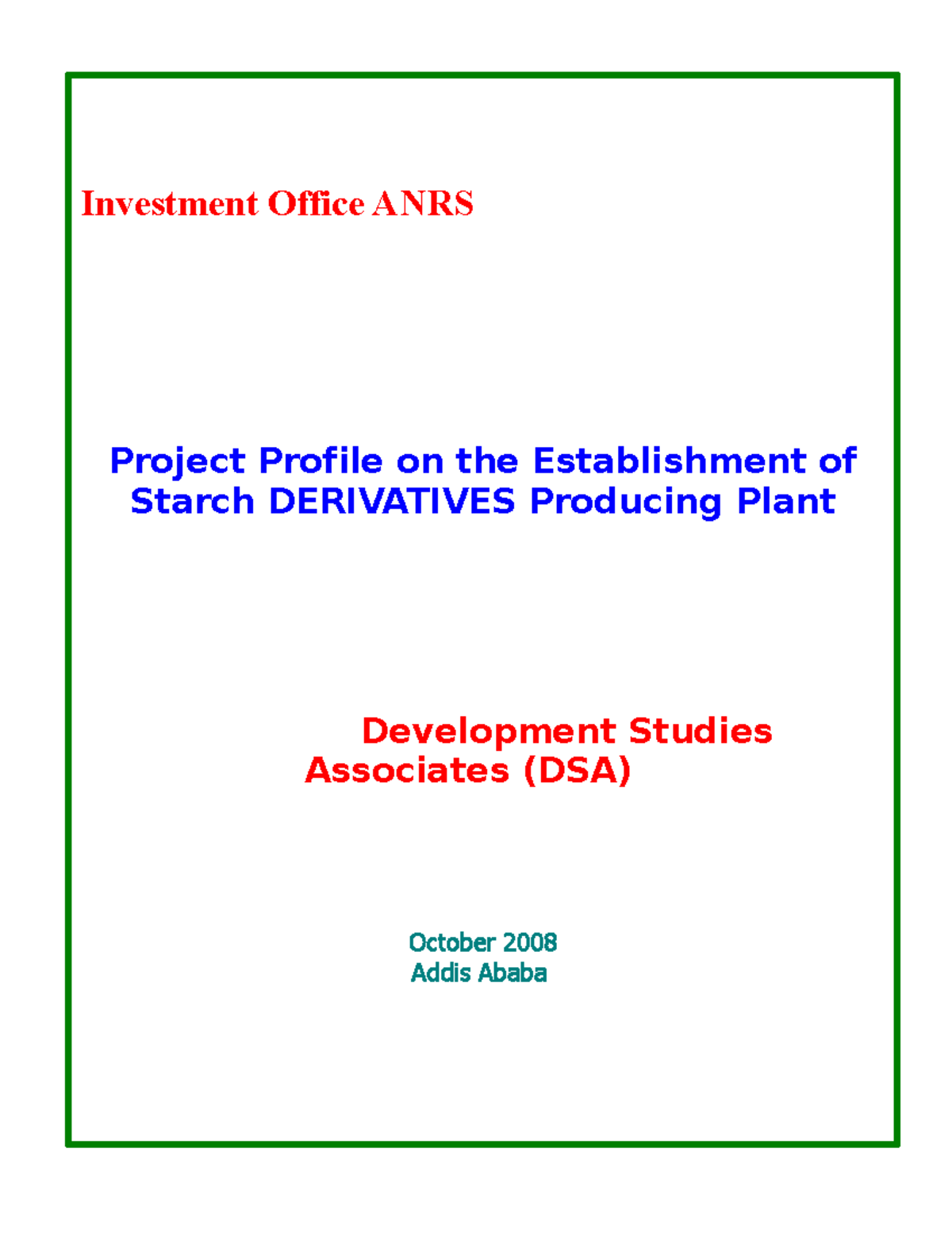 Starch Derivatives - Practical material on business administration and ...