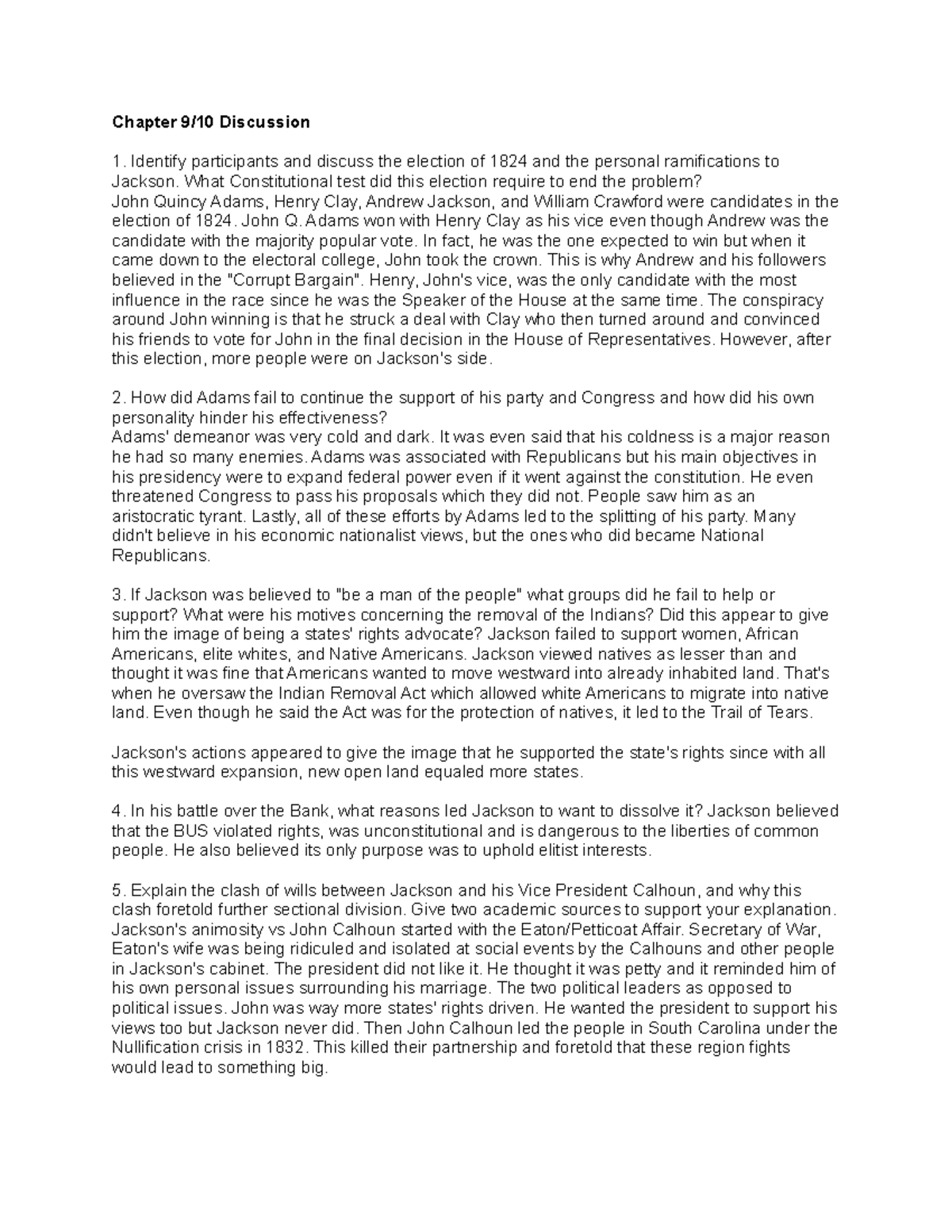 Chapter 9 10 Discussion - Chapter 9/10 Discussion Identify participants ...