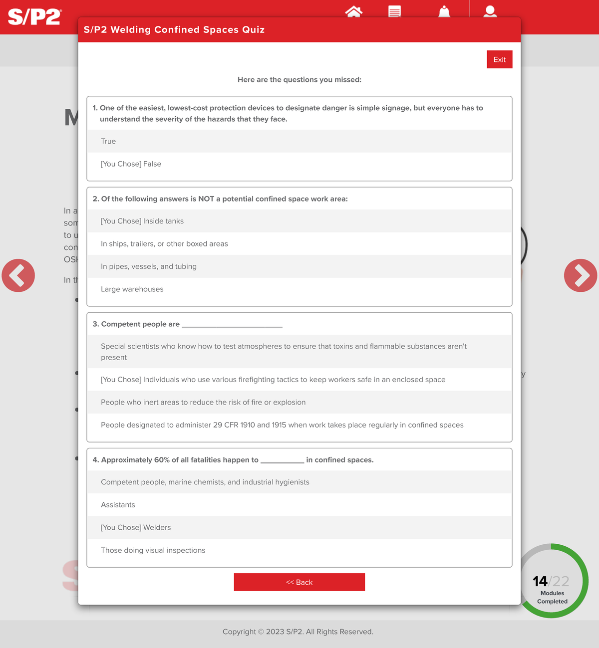 SP2 Welding Confined Spaces SP2 Confined Spaces Page 17 of 17