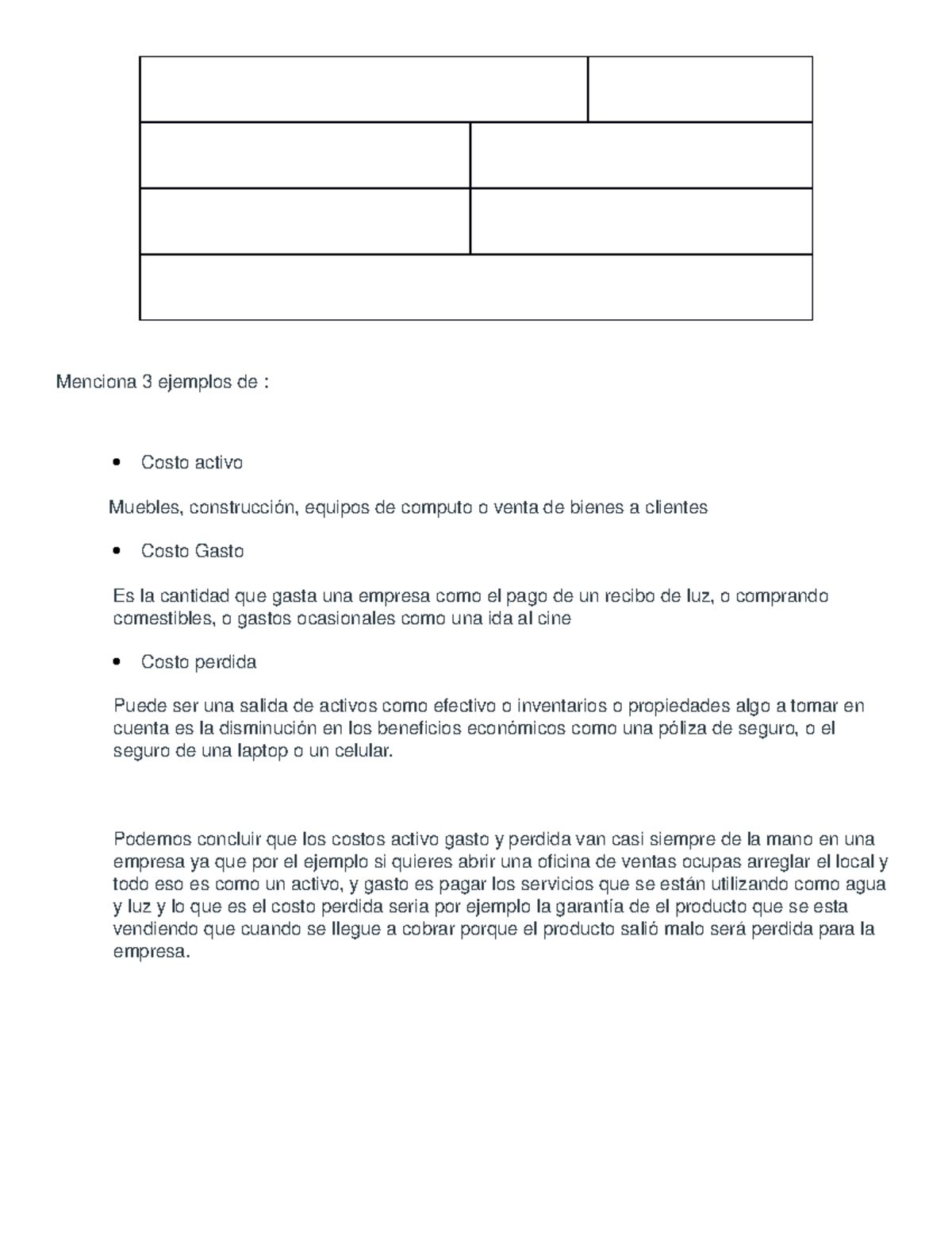 Actividad Numero Tres De La Materia Economia Economia Tecmilenio